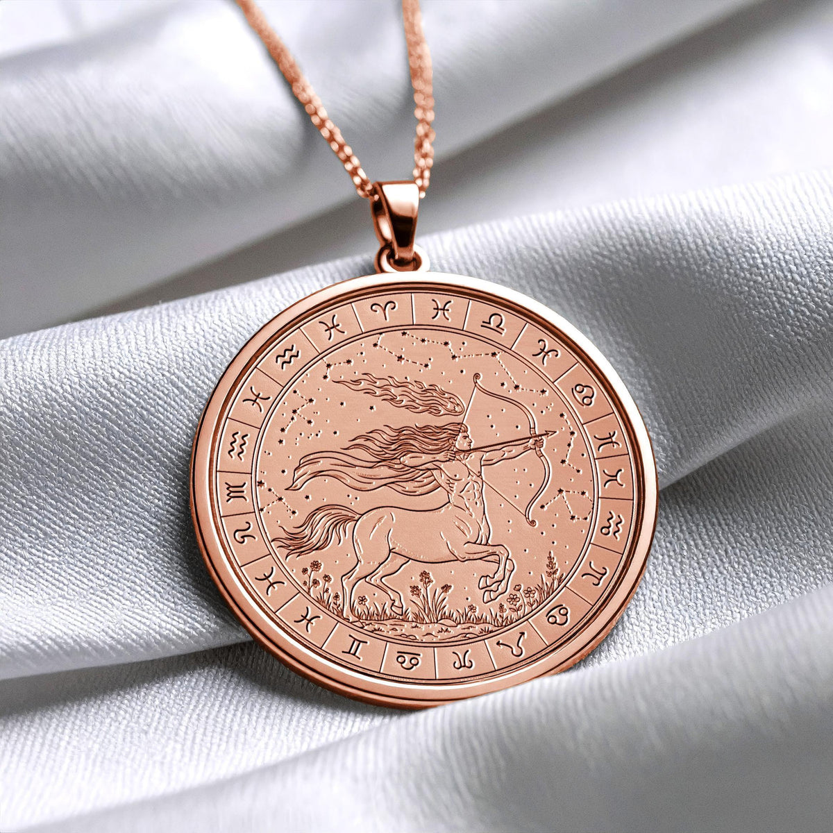 Sagittarius Necklace – Zodiac Archer Celestial Pendant