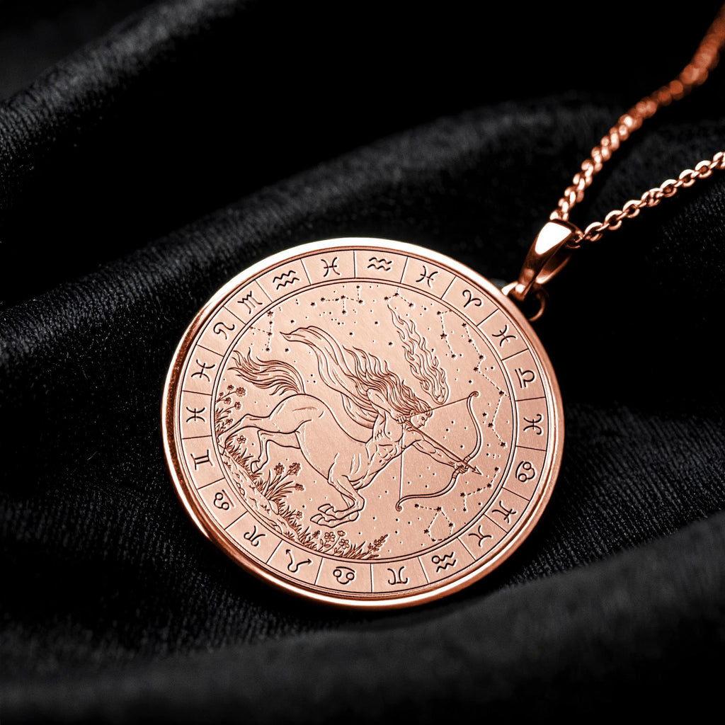 Sagittarius Necklace – Zodiac Archer Celestial Pendant