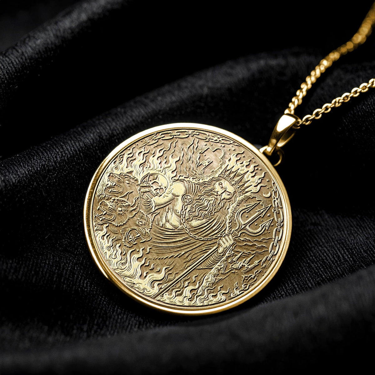 Hades Necklace Greek God Underworld Guardian
