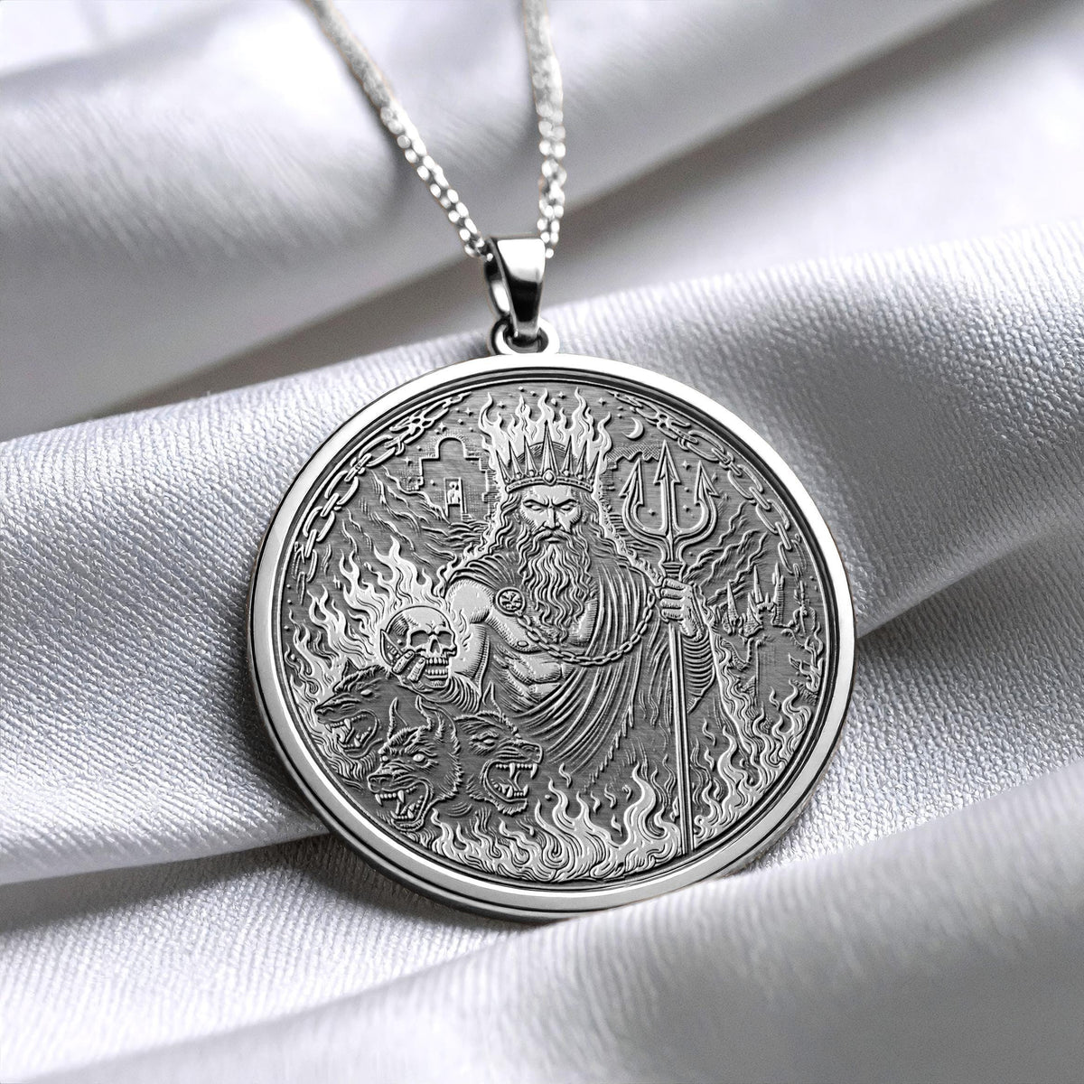 Hades Necklace Greek God Underworld Guardian