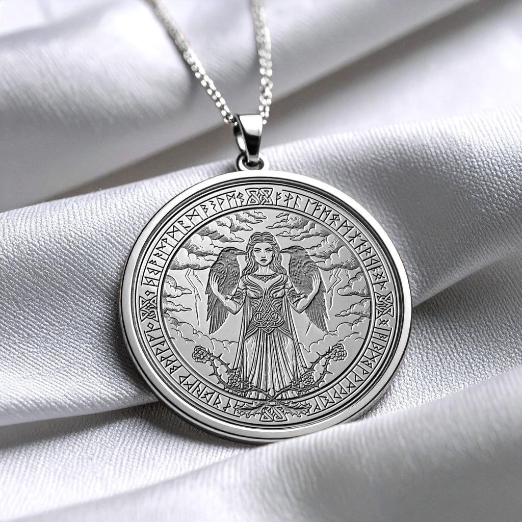 Morrigan Necklace – Celtic Raven Goddess Pendant