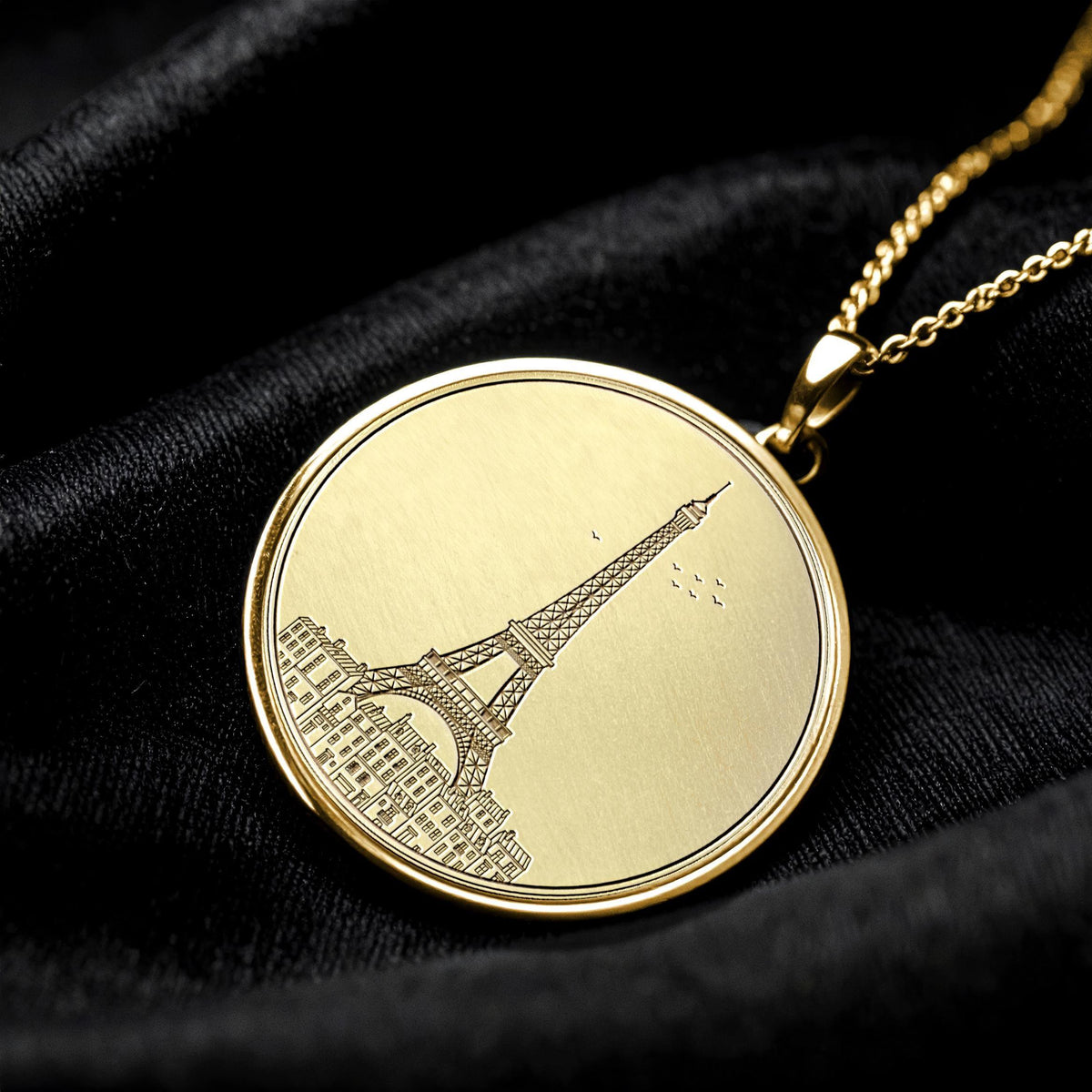 Paris Gold Charm – Minimalist Travel Necklace 278