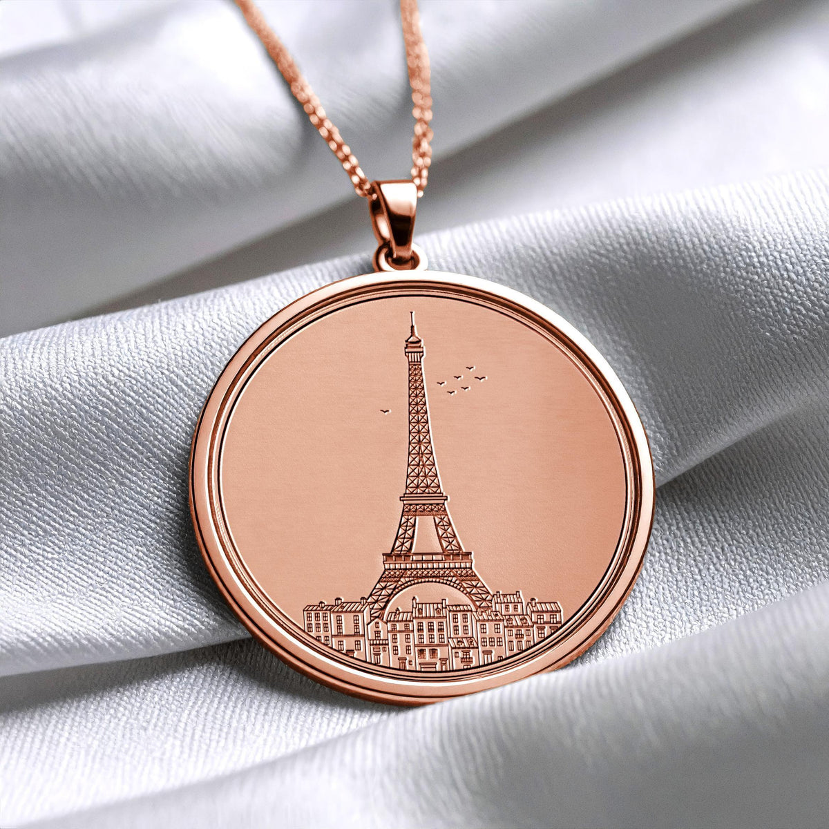 Paris Gold Charm – Minimalist Travel Necklace 278