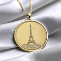 Paris Gold Charm – Minimalist Travel Necklace 278
