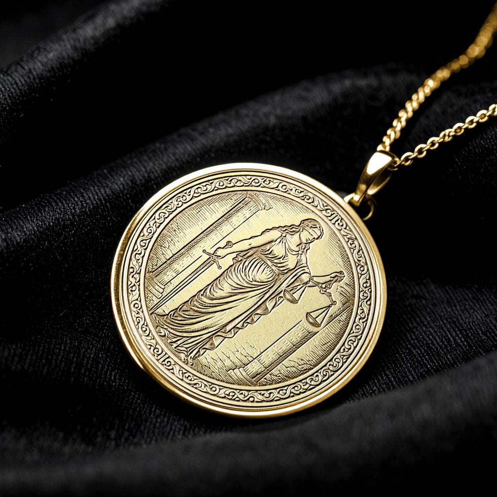 Themis Necklace: Divine Justice Goddess Pendant