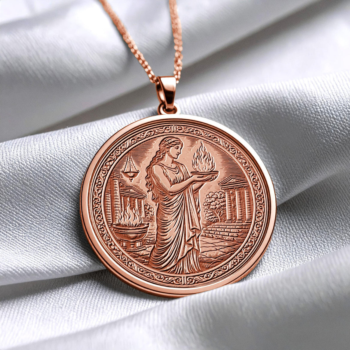 Hestia Pendant – Sacred Fire and Inner Balance