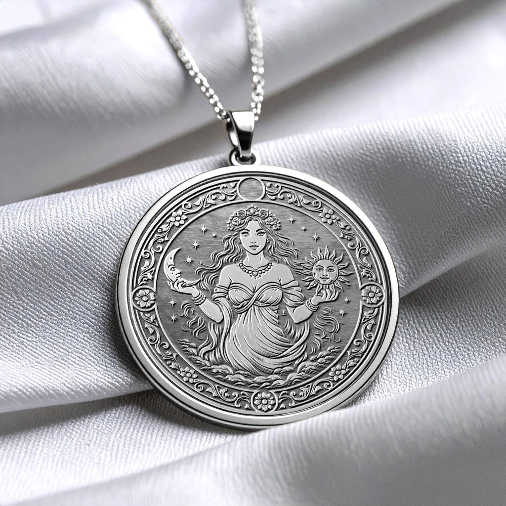 Celestial Moon and Sun Harmony Pendant