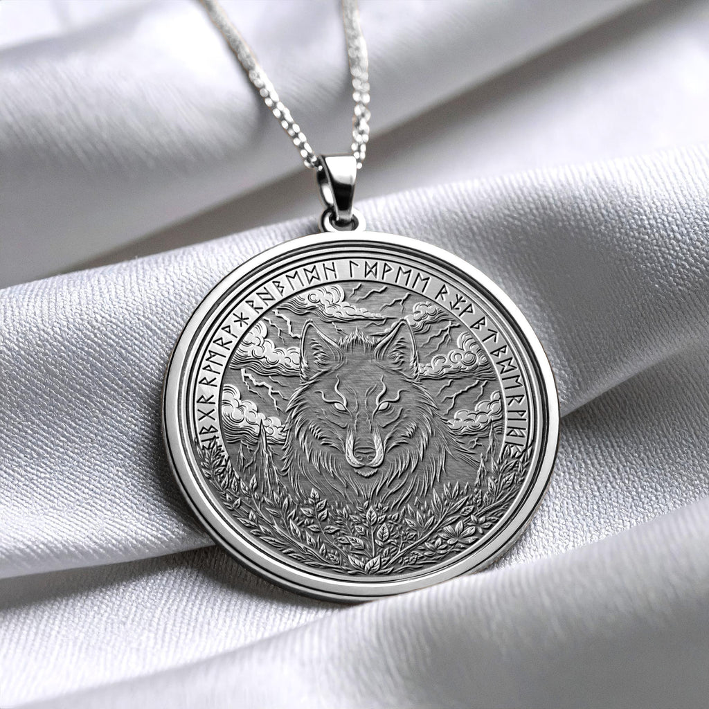 Fenrir Wolf Necklace – Norse Mythology Pendant Inspired by Viking Legend