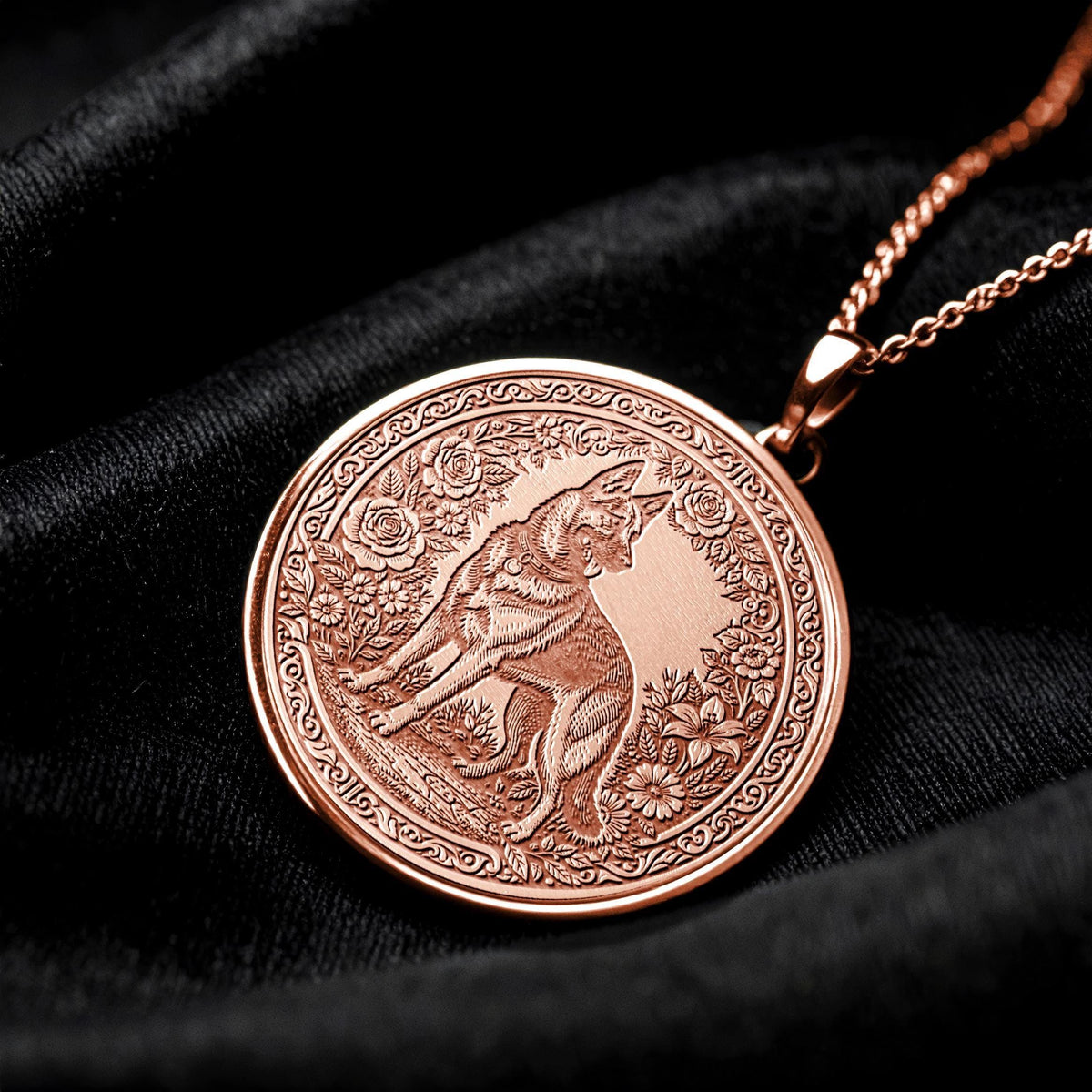 German Shepperd Necklace - A symbol of friendship, protection, and connection