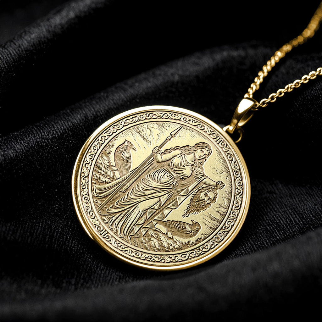 Morrigan Goddess Necklace - Pendant of Power and Fate
