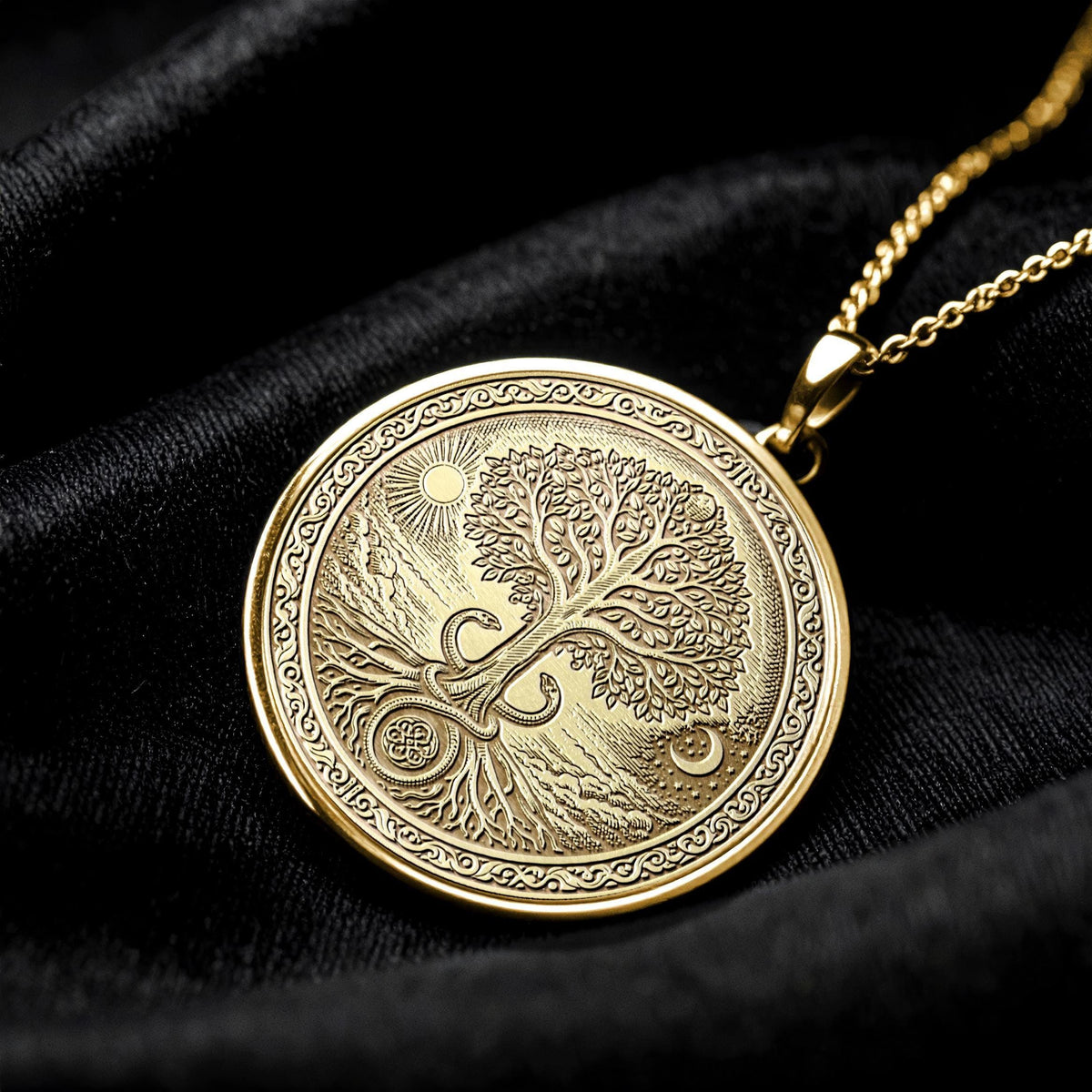 Yggdrasil Tree of Life Pendant – Norse Mythology Necklace
