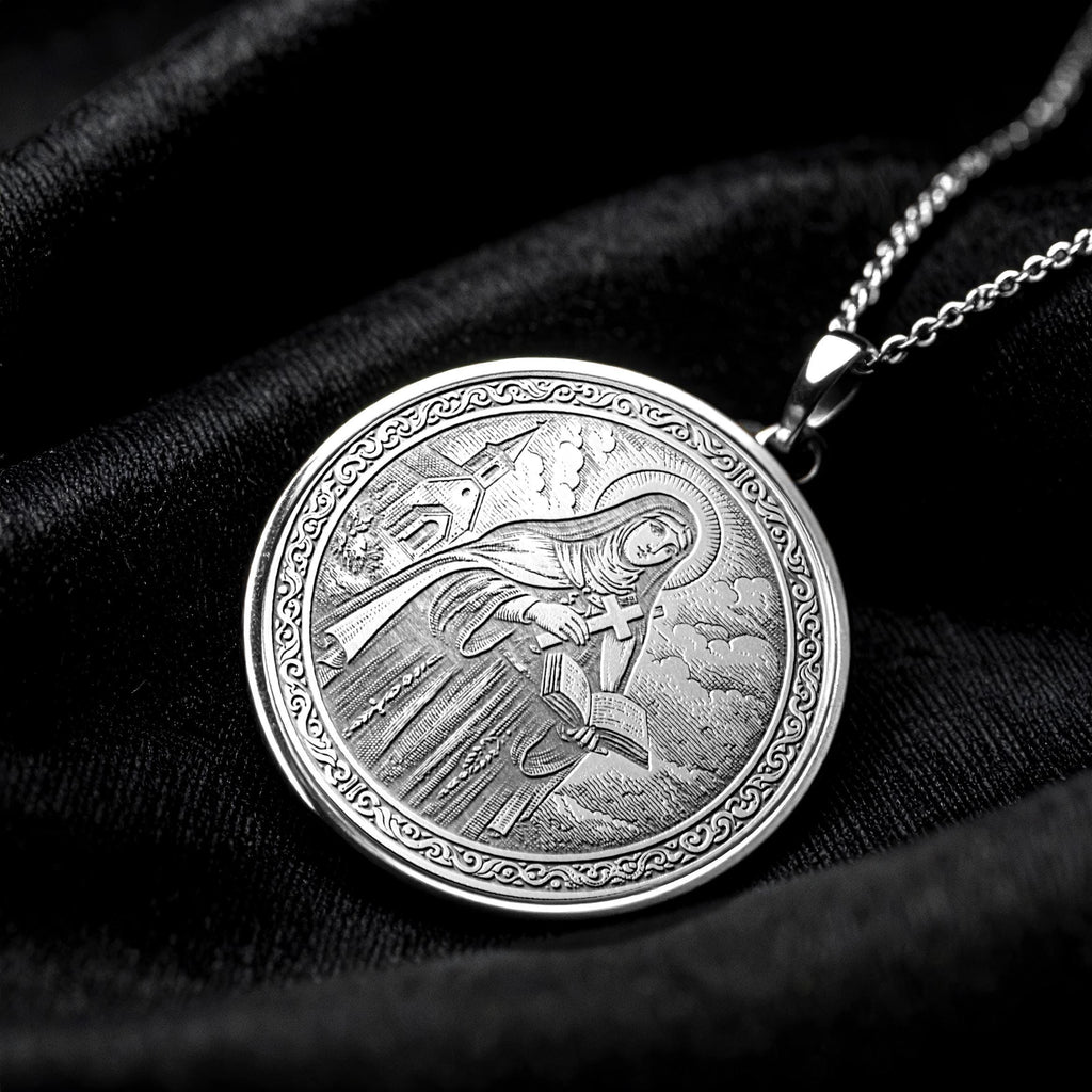 Saint Teresa of Ávila Pendant – Catholic Jewelry, Spiritual Gift