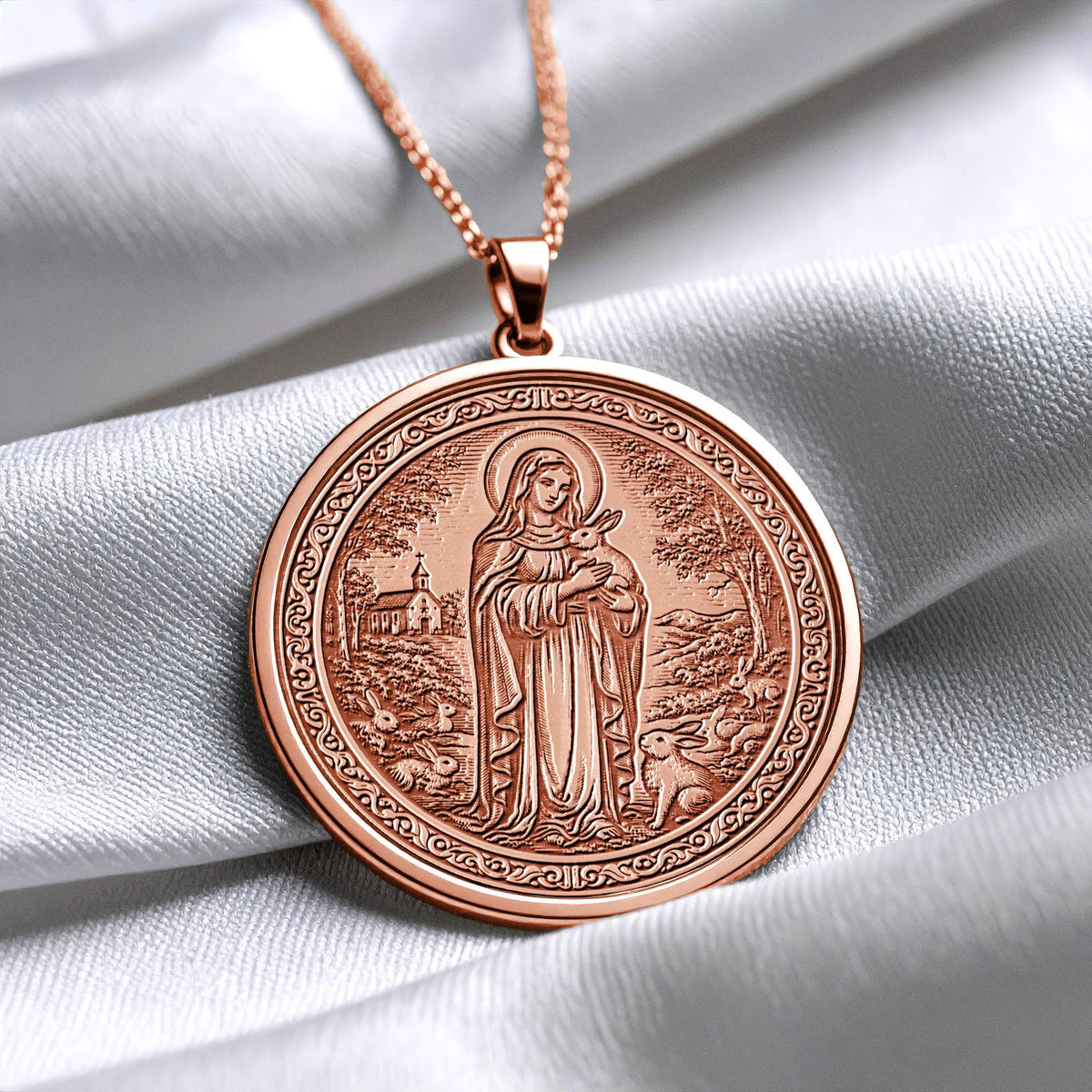 Saint Melangell Protective Saint Symbol Pendant