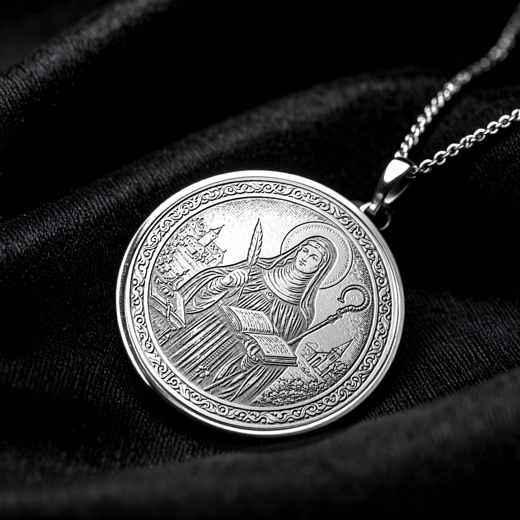 Saint Hildegard Pendant Necklace – Saint of Healing