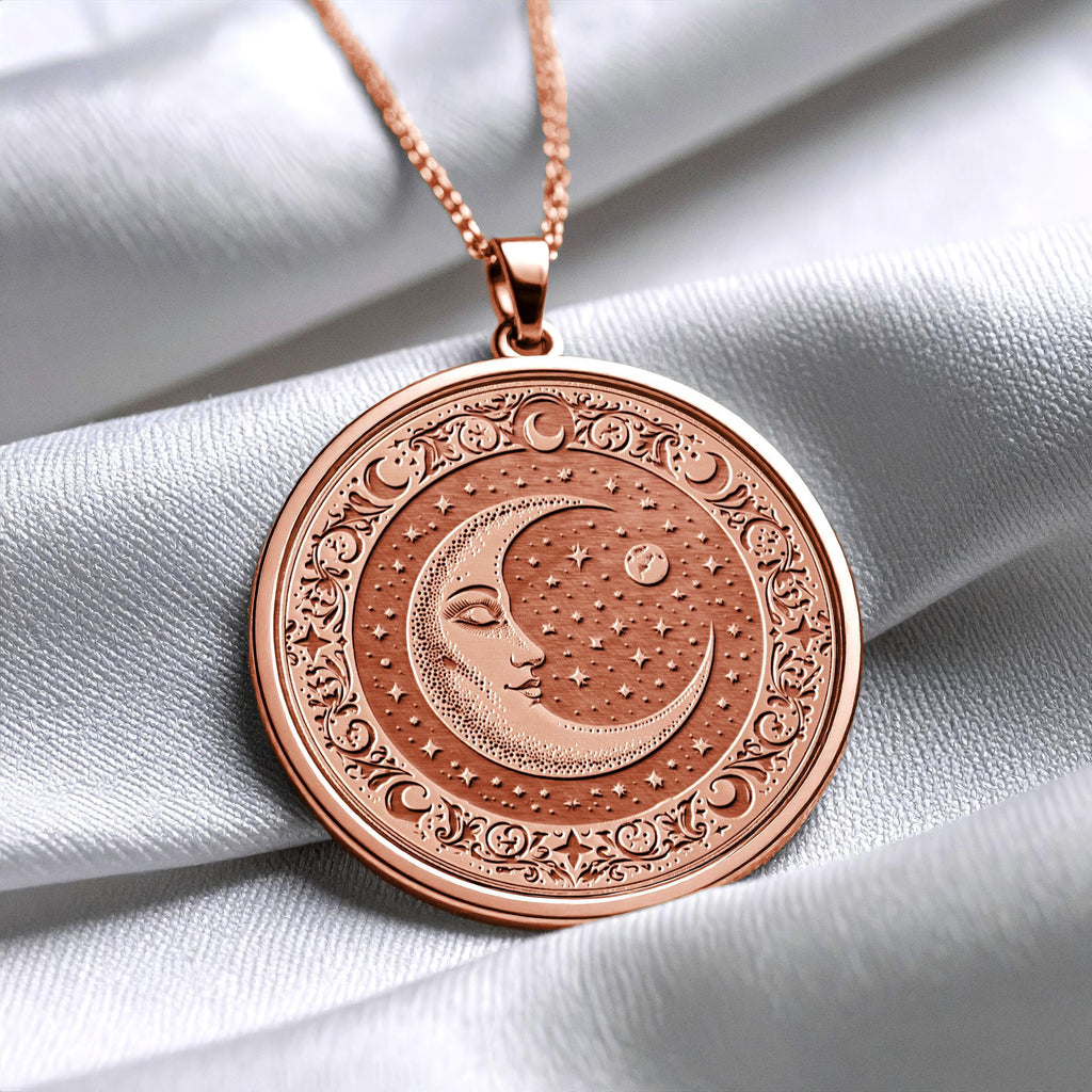 Moon Pendant Symbolic Celestial Jewelry