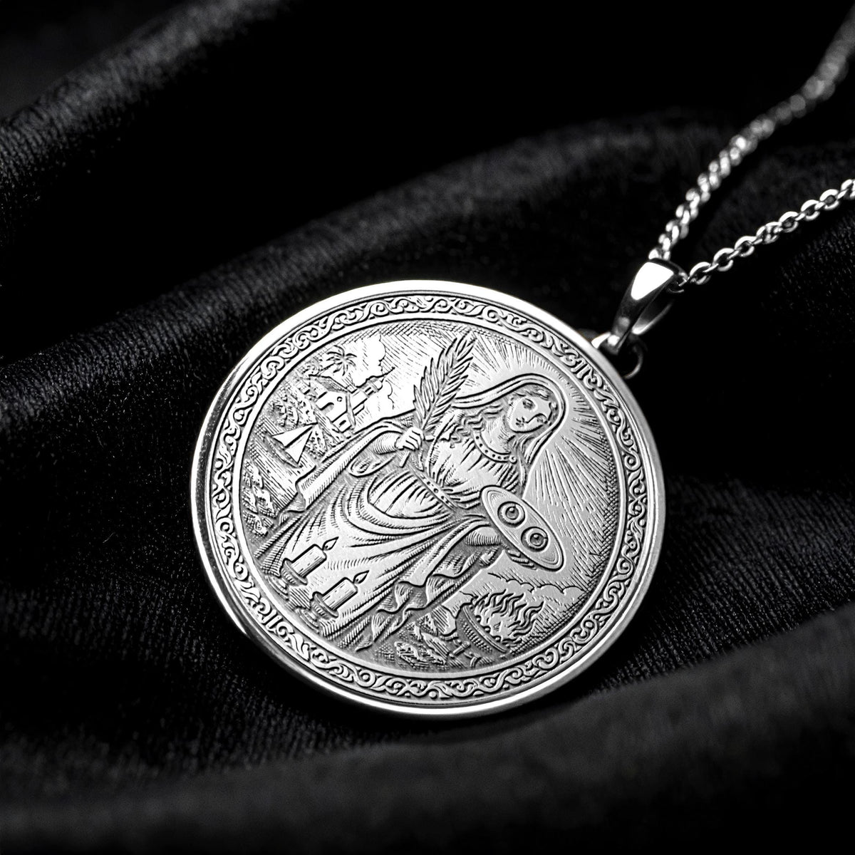 Saint Lucia Pendant – Pendant of Light and Faith