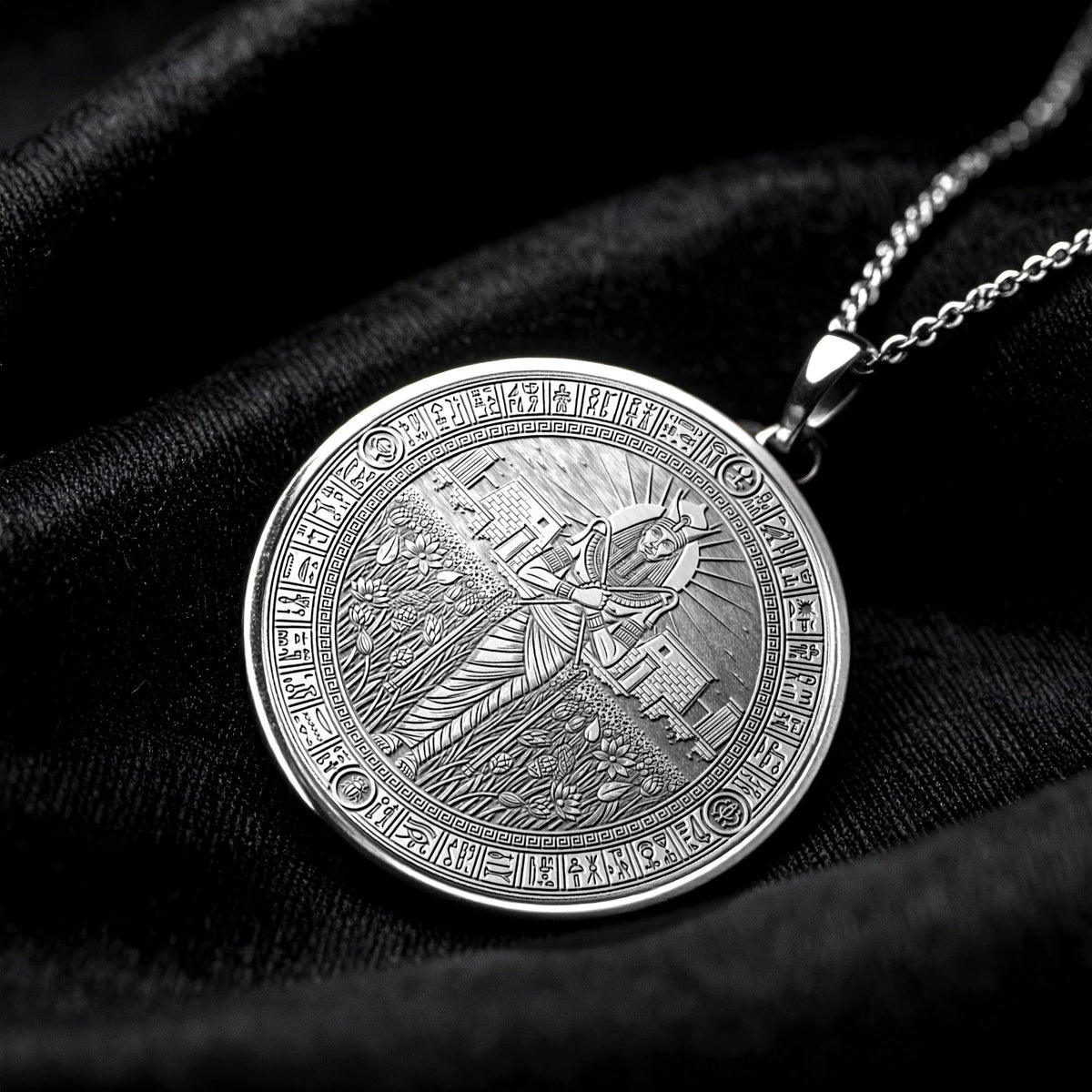 Ancient Egyptian Goddess Osiris Pendant Necklace, Symbol of Rebirth, Balance and Spiritual Awakening