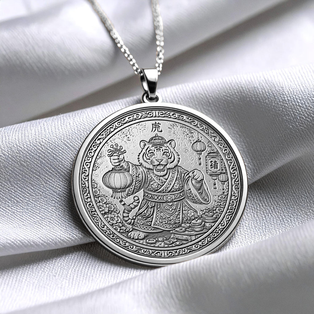 Year of the Tiger Chinese Zodiac Necklace | Courage, Power & Leadership Symbol
