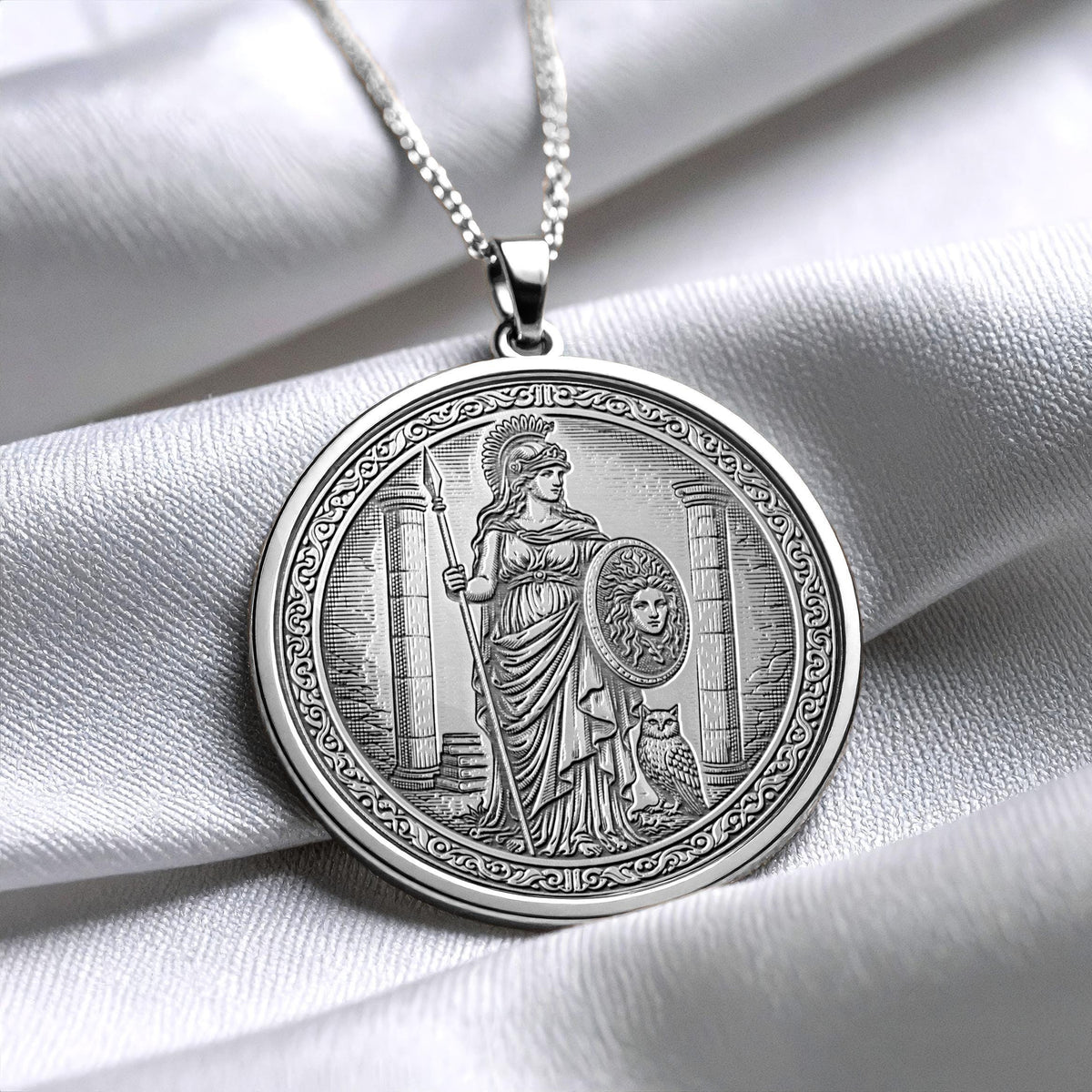 Minerva Goddess of Wisdom Power Pendant