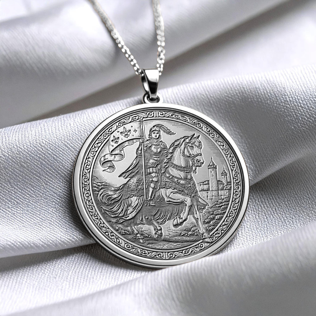 Joan of Arc Necklace - Warrior Spirit Pendant