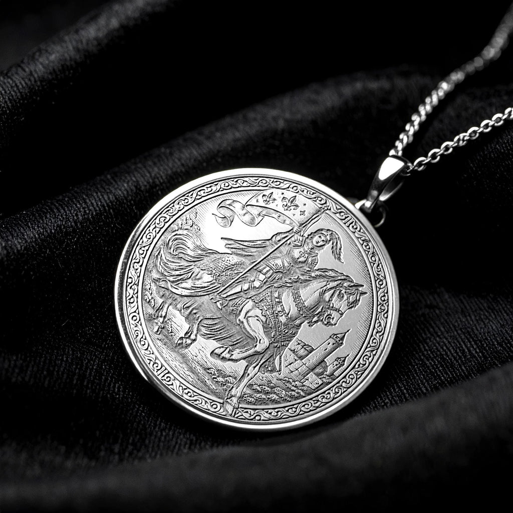 Joan of Arc Necklace - Warrior Spirit Pendant