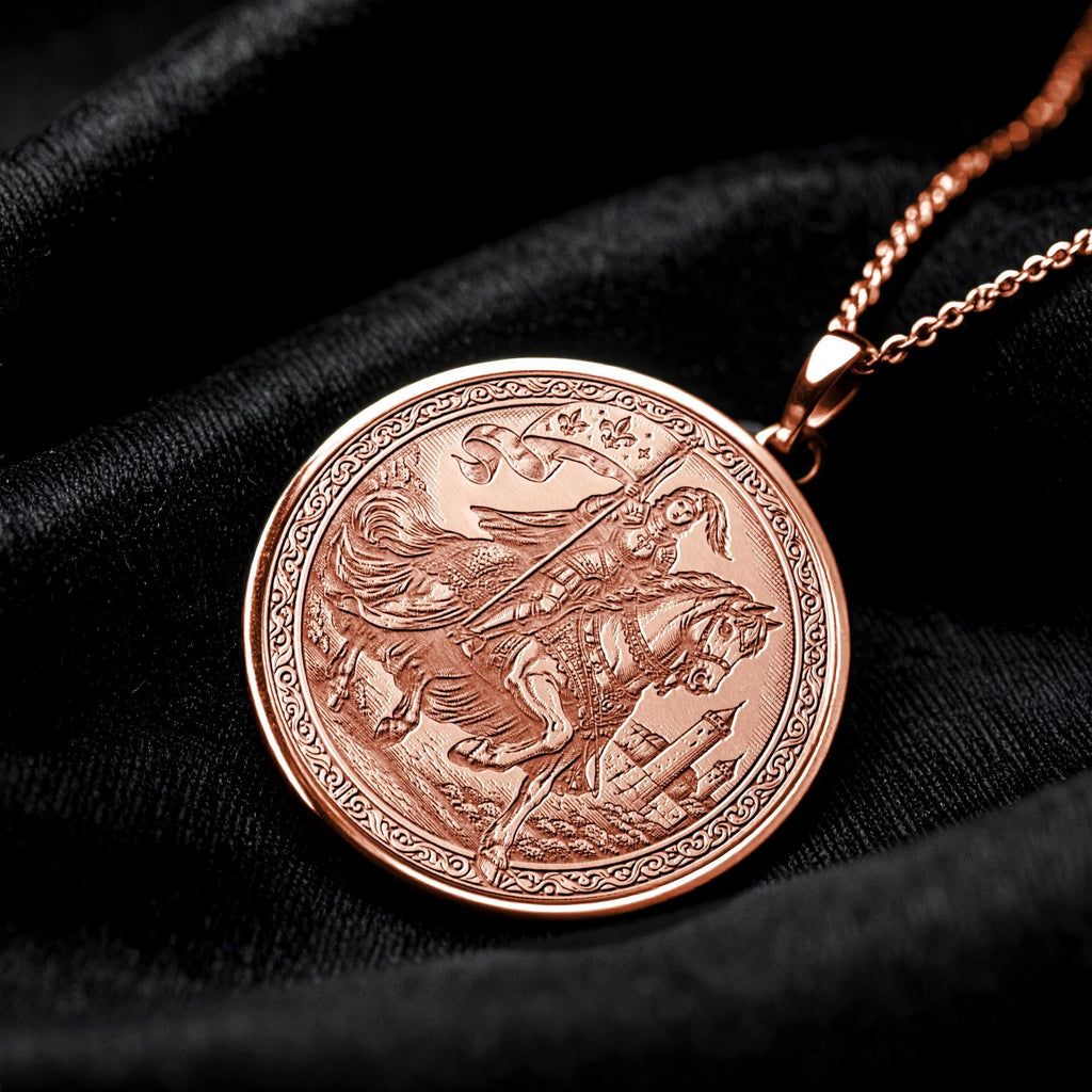 Joan of Arc Necklace - Warrior Spirit Pendant