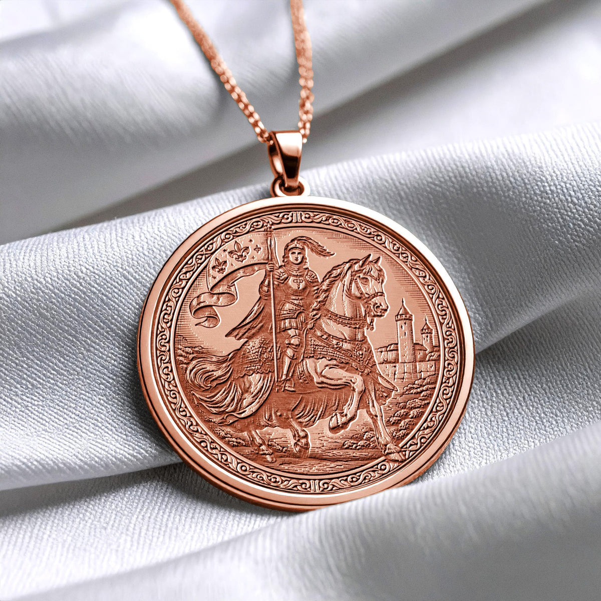Joan of Arc Necklace - Warrior Spirit Pendant