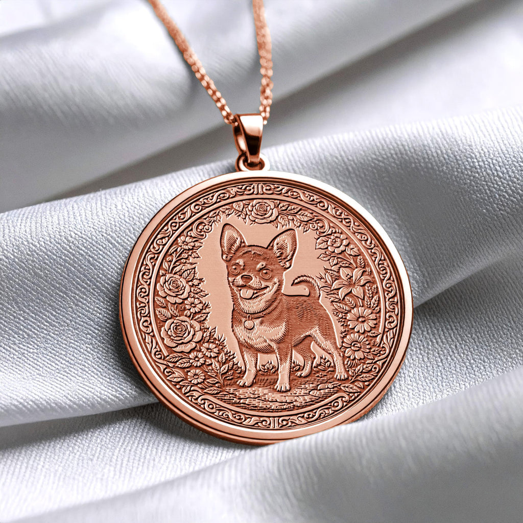 Chihuahua Inspired Petite Dog Lover Pendant