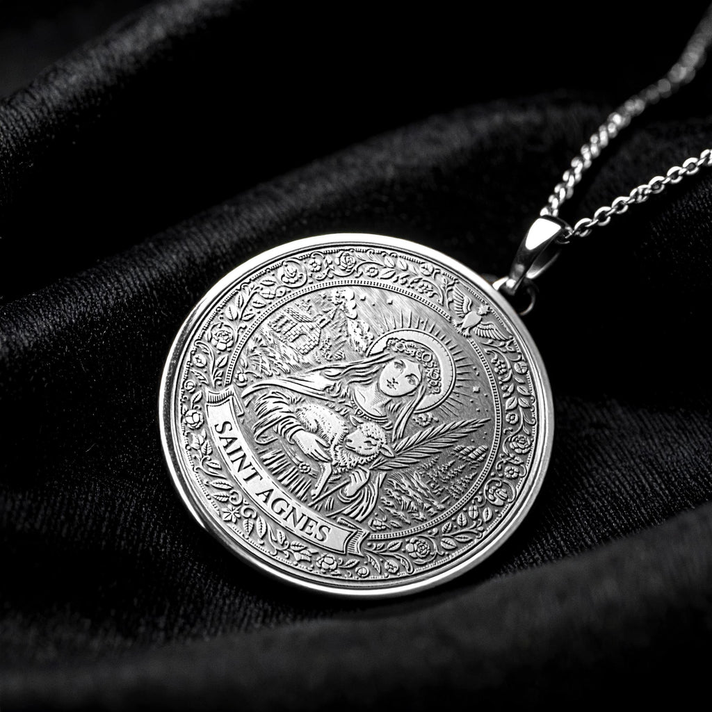 Saint Agnes Purity and Courage Pendant