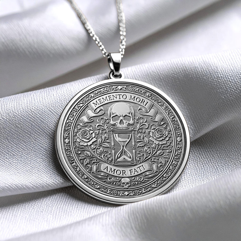 Memento Mori Amor Fati Philosophy Necklace