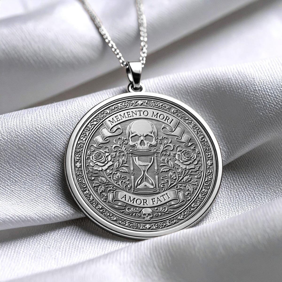 Memento Mori Amor Fati Philosophy Necklace