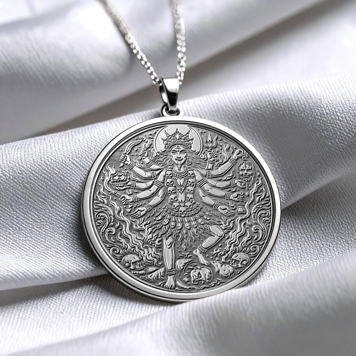 Kali Ma Goddess Pendant Necklace for Protection