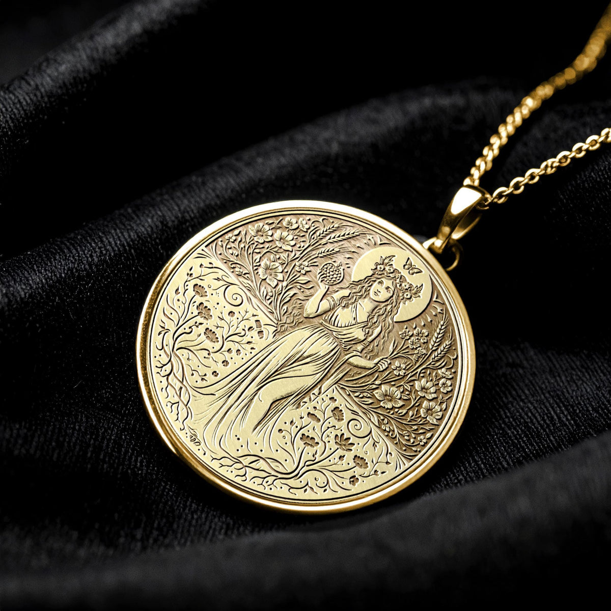 Persephone Necklace – Goddess of Rebirth and the Underworld