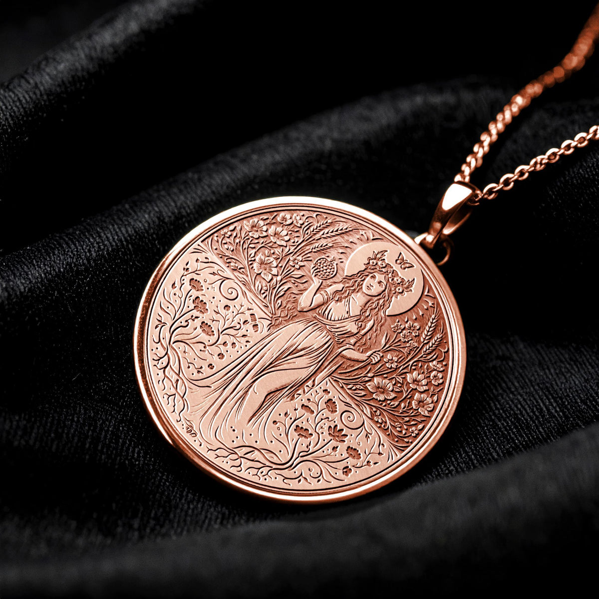 Persephone Necklace – Goddess of Rebirth and the Underworld