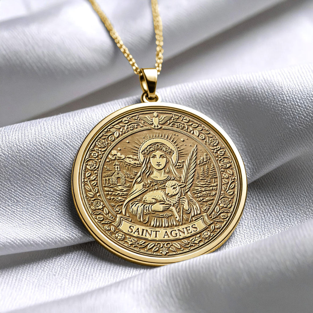 Saint Agnes Purity and Courage Pendant