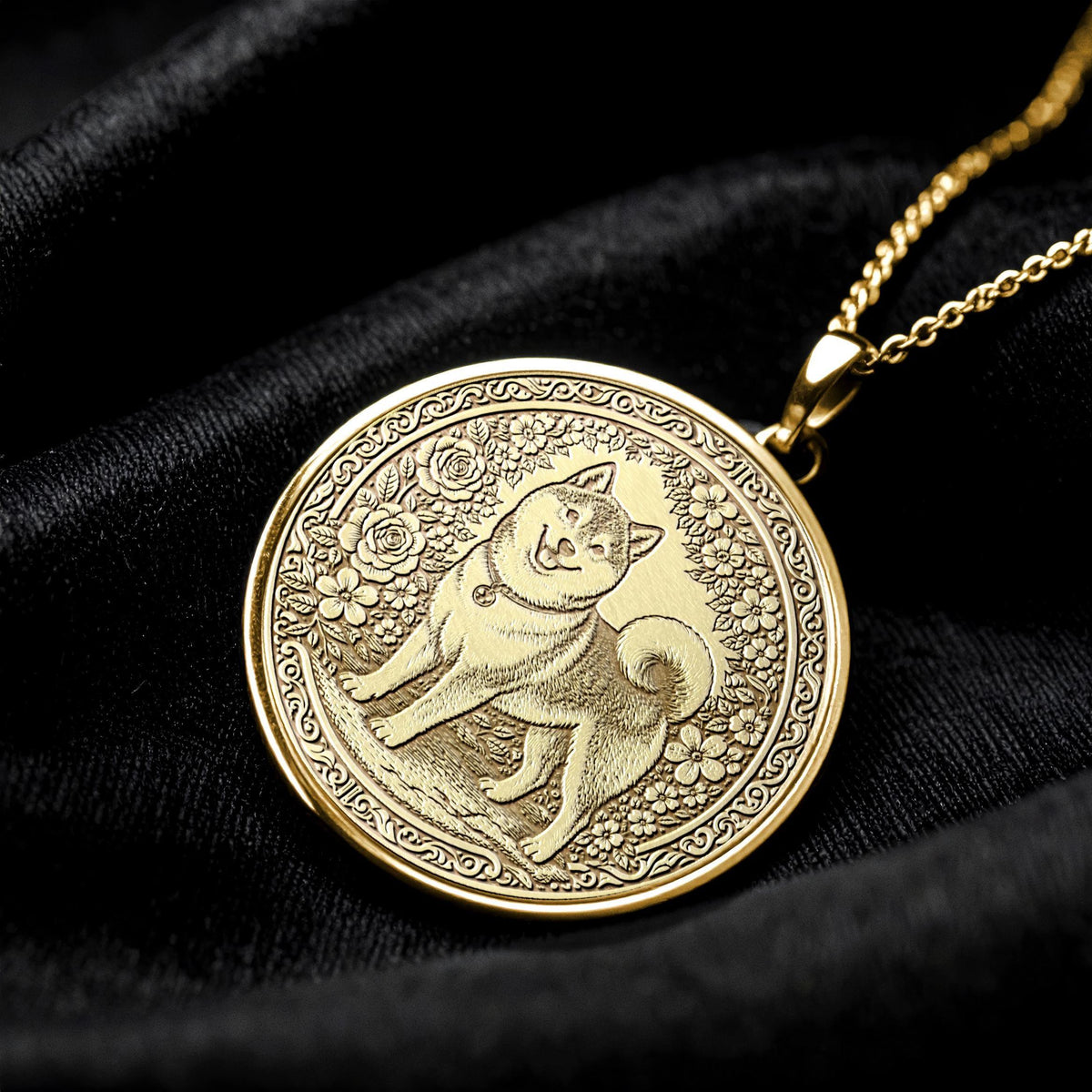 Shiba Inu Pendant - Necklace of Strong Spirit Gentle Heart