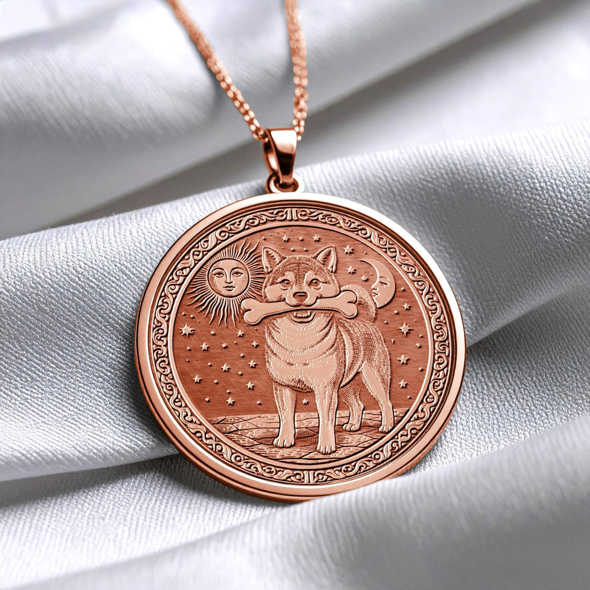 Shiba Inu Necklace - Pendant of Strength, Spirit, Loyal Heart