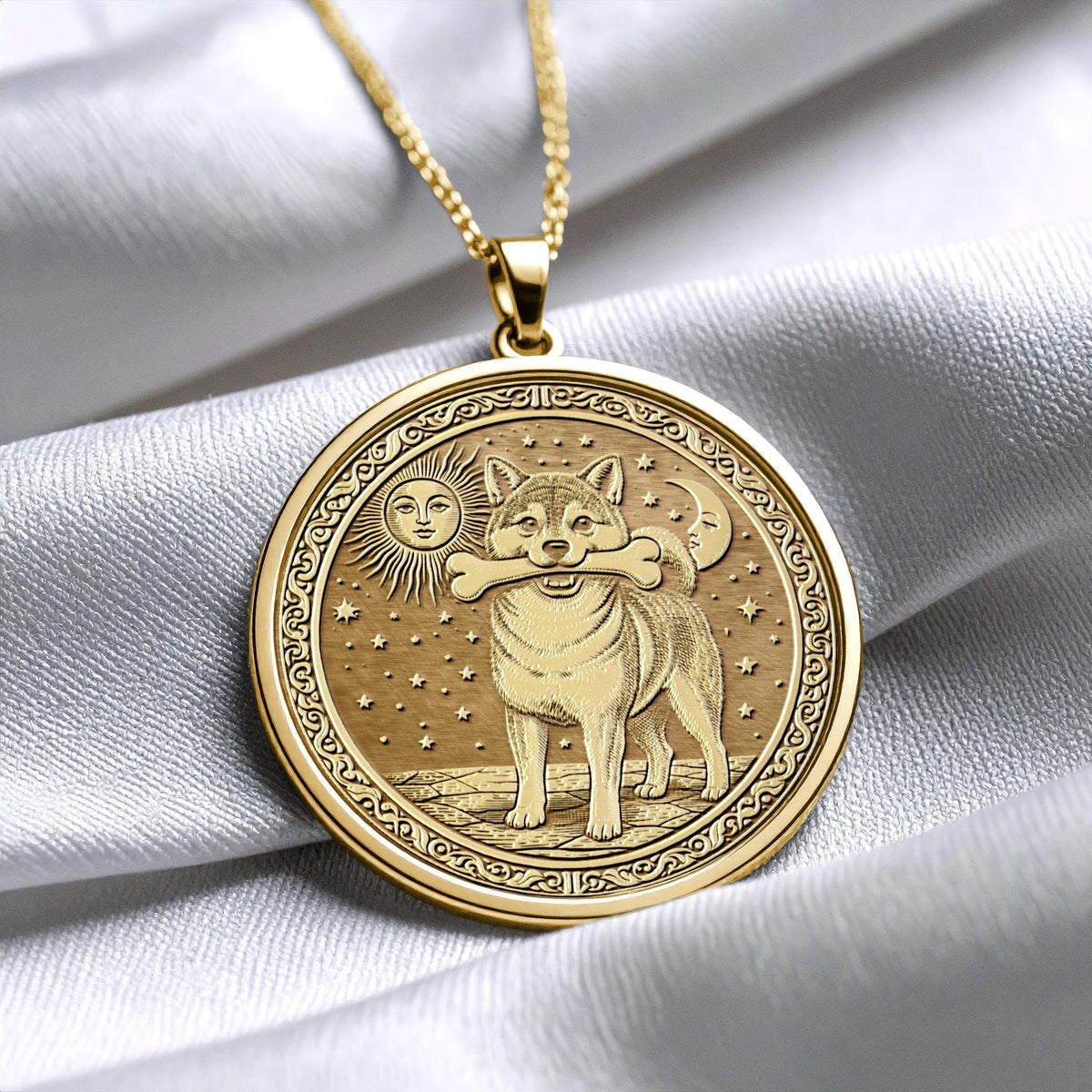 Shiba Inu Necklace - Pendant of Strength, Spirit, Loyal Heart