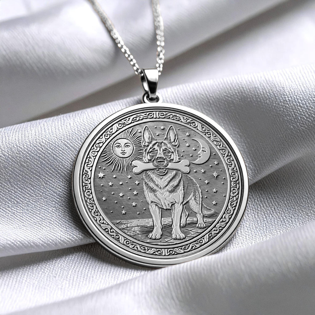 German Shepherd Pendant – Necklace Courage, Intelligence & Loyalty