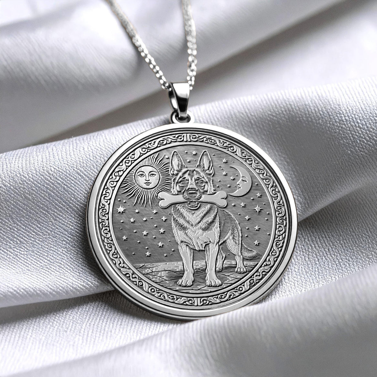 German Shepherd Pendant – Necklace Courage, Intelligence & Loyalty