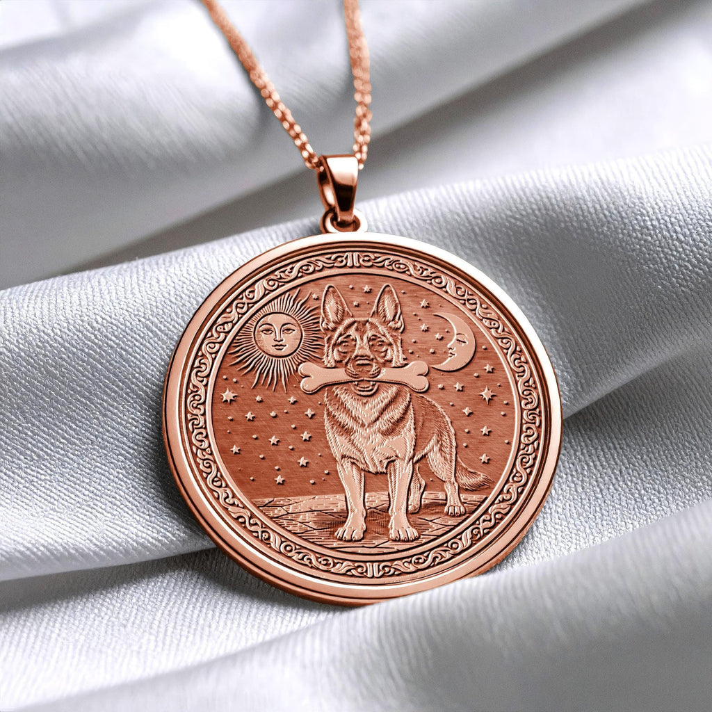 German Shepherd Pendant – Necklace Courage, Intelligence & Loyalty