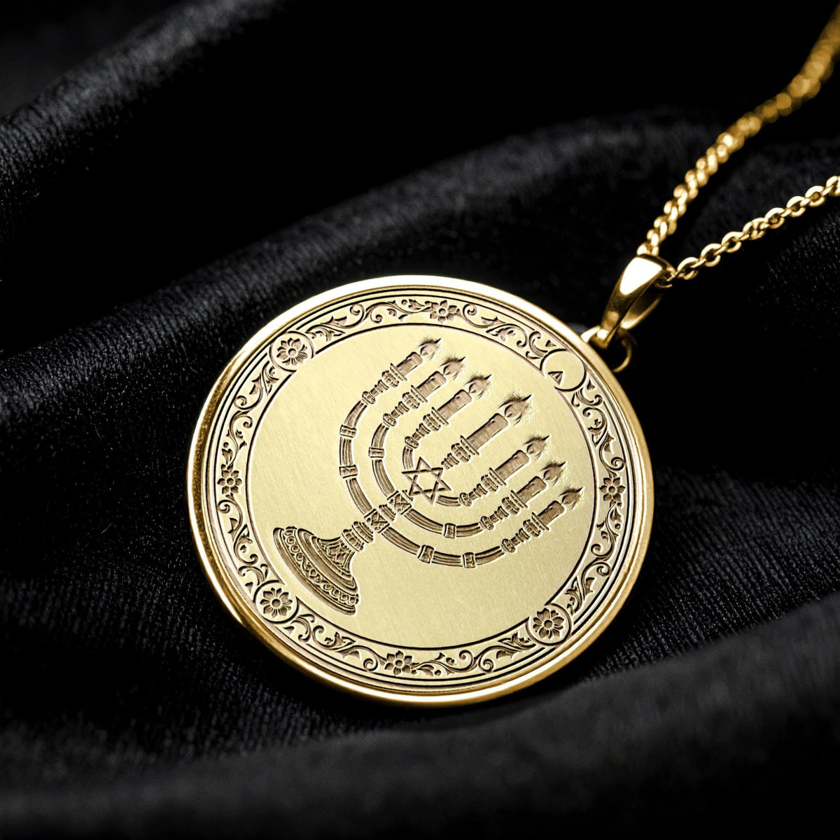 Menorah Pendant Symbol of Light and Faith
