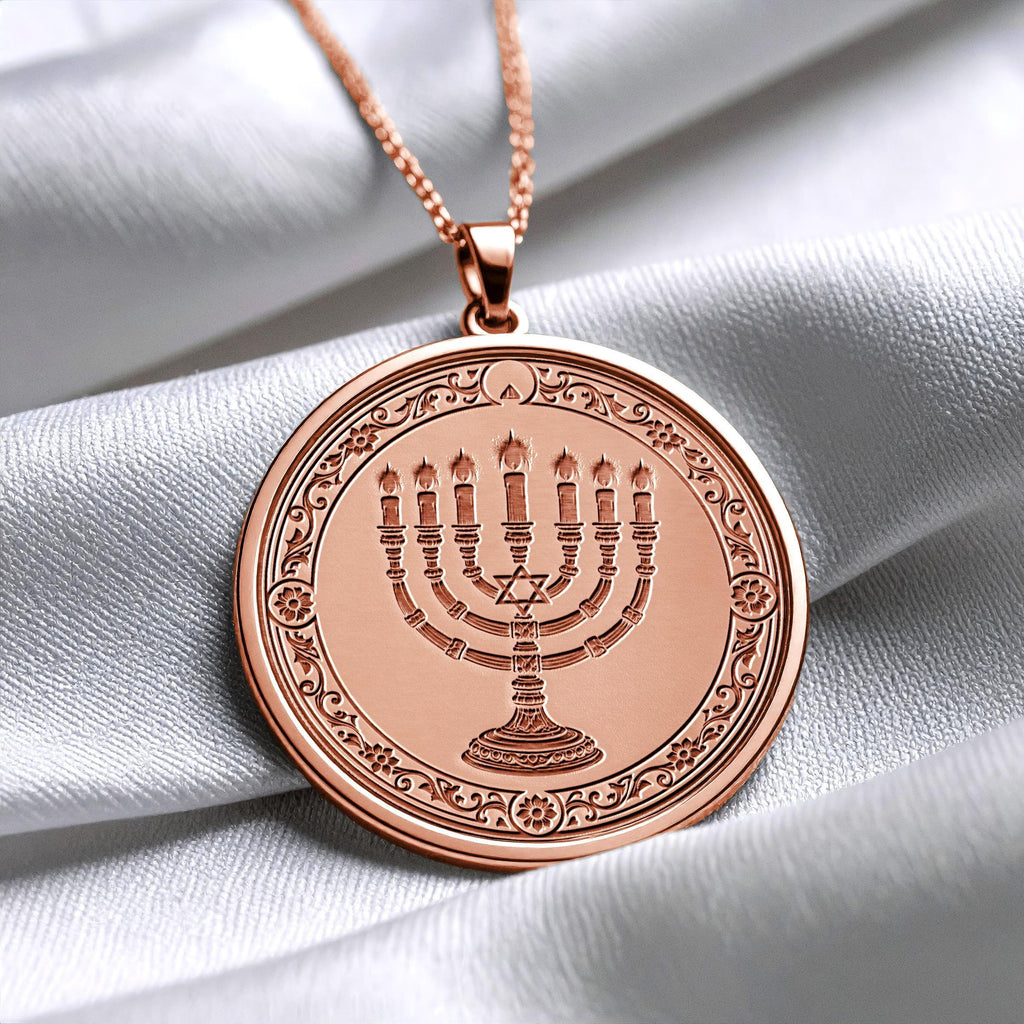 Menorah Pendant Symbol of Light and Faith