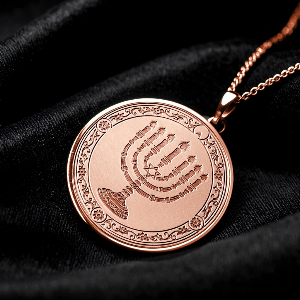 Menorah Pendant Symbol of Light and Faith