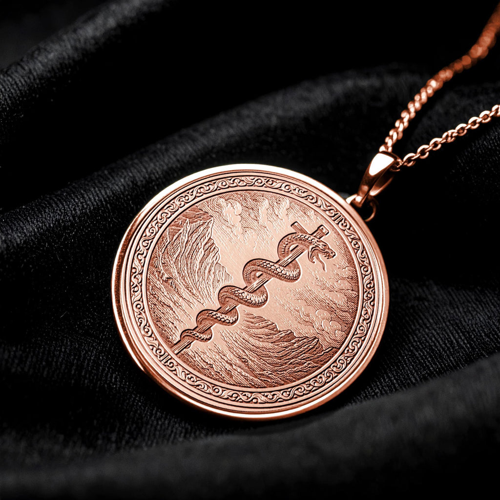 Moses Serpent Pendant Symbol of Faith