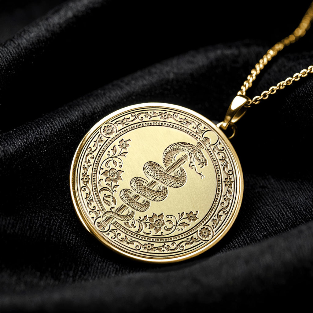 Moses Serpent Pendant – Symbol of Divine Power and Transformation