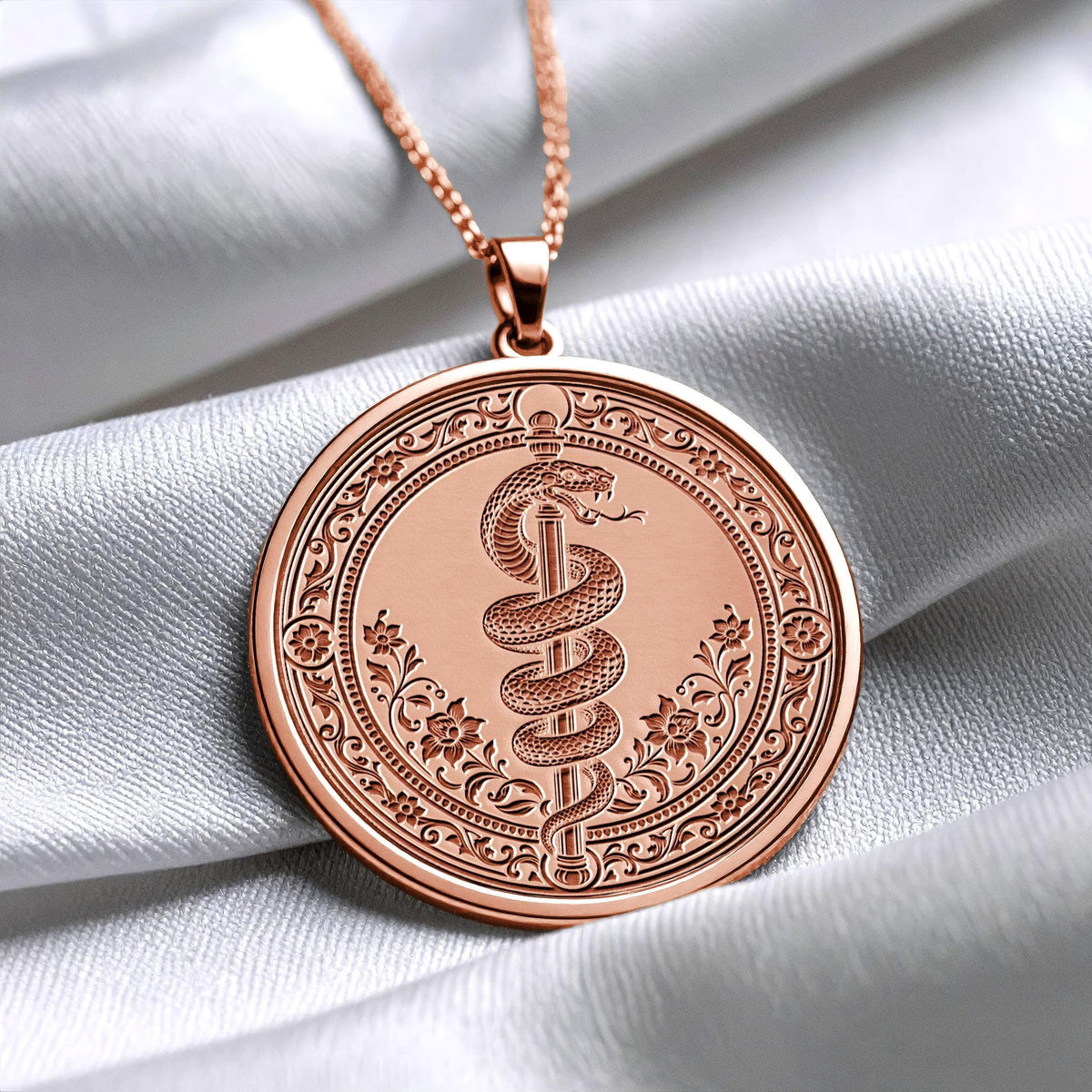 Moses Serpent Pendant – Symbol of Divine Power and Transformation