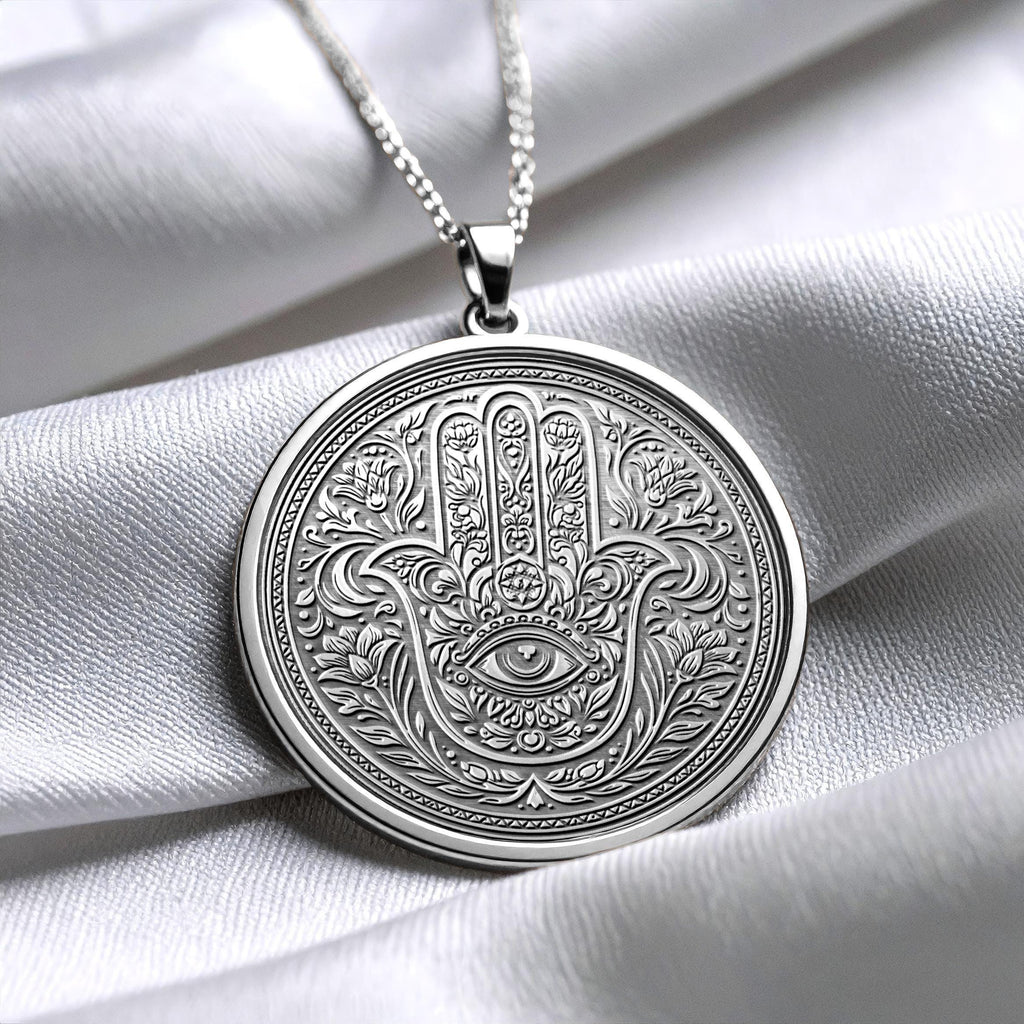 Hamsa Hand Evil Eye Necklace