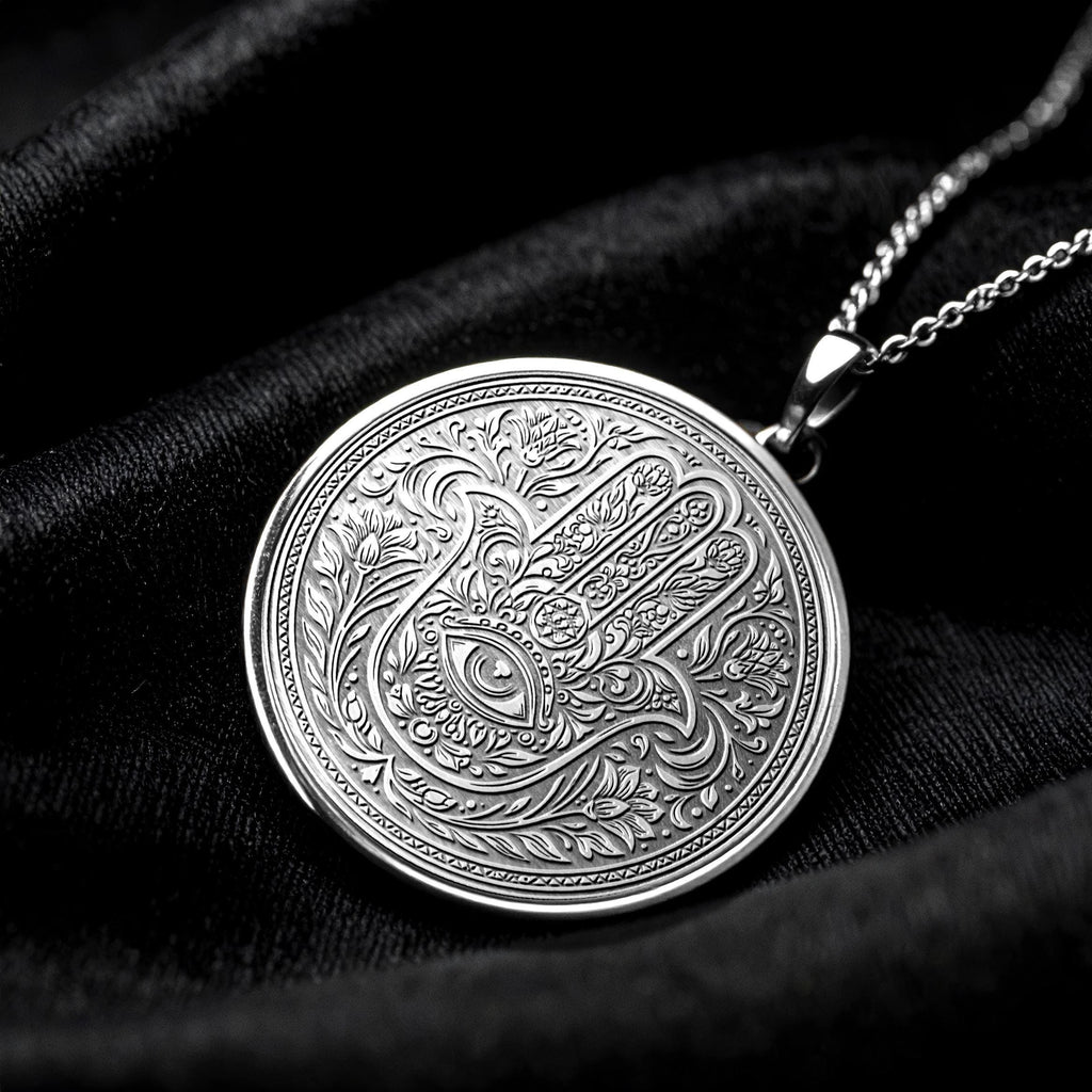 Hamsa Hand Evil Eye Necklace