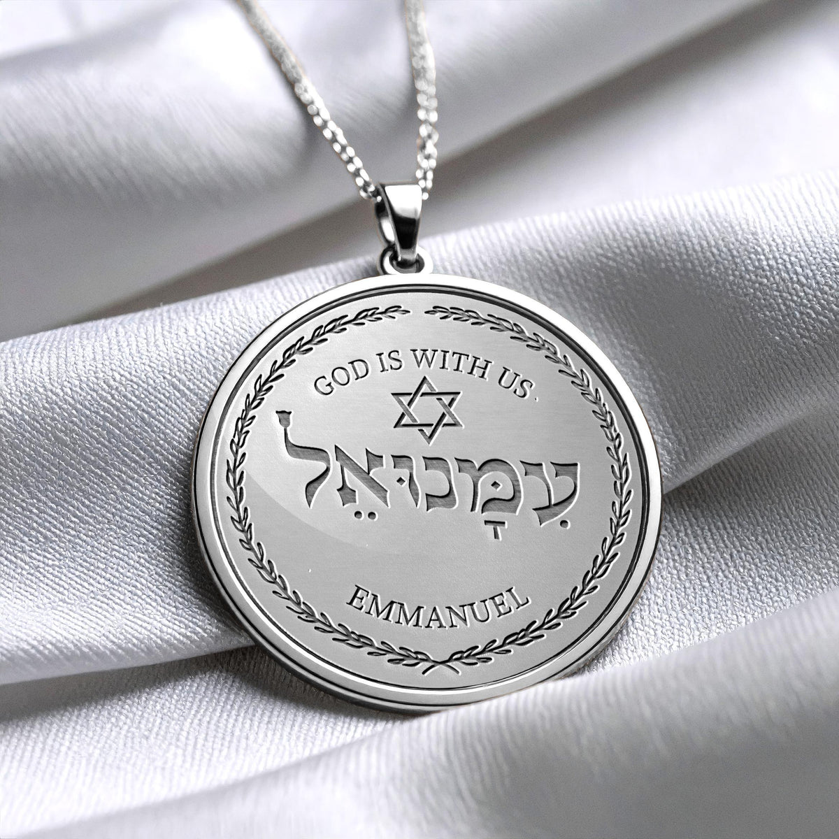 Immanuel Star of David Faith Pendant